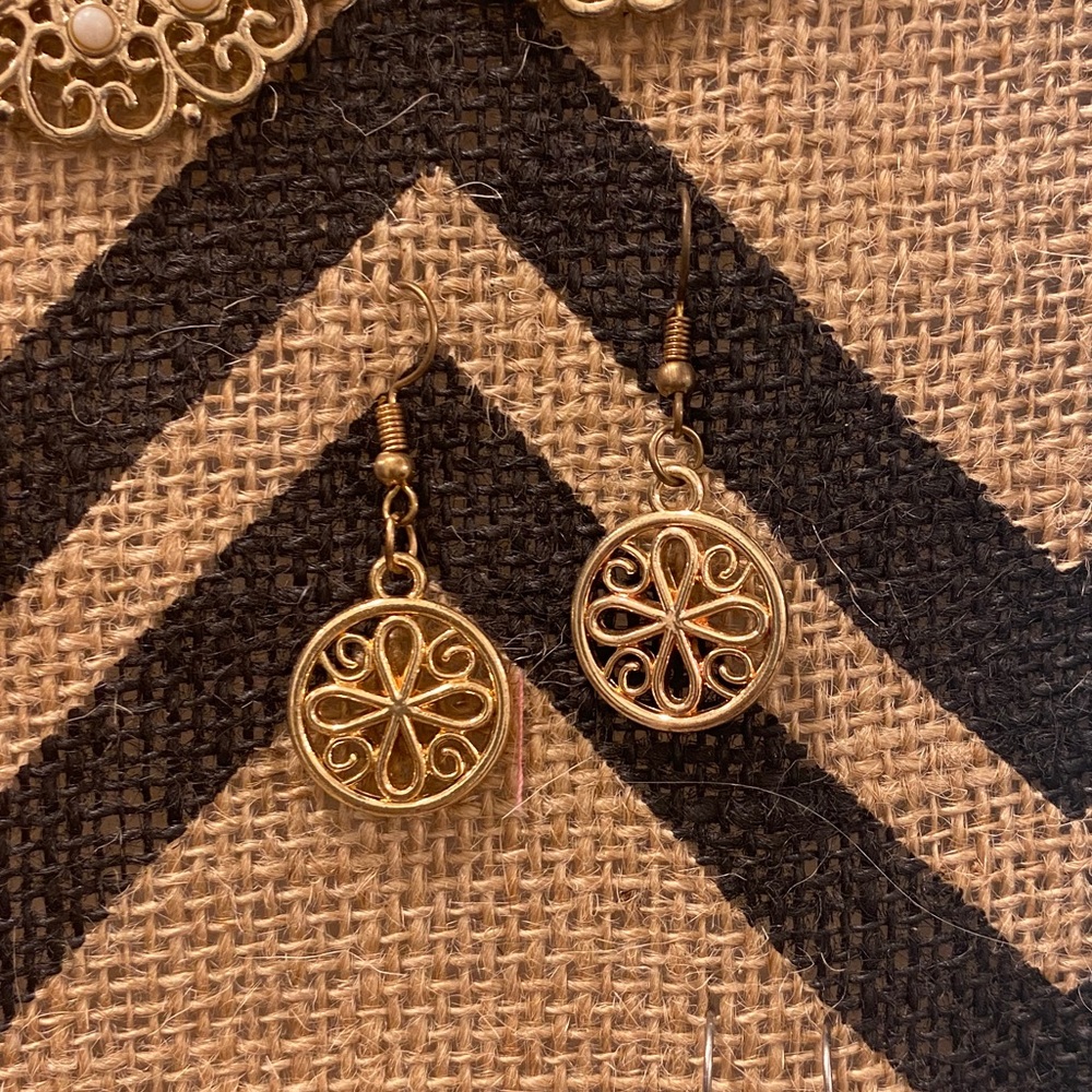 Gold earrings